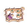 Alloy Enamel Pendant ENAM-Z010-02B-KCG-2
