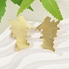 Brass Stud Earrings EJEW-M066-02G-4