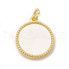 Rack Plating Brass & Cubic Zirconia Pendants KK-G459-02G-01-2