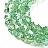 Transparent Electroplate Glass Beads Strands GLAA-F029-2mm-A24-3