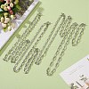 304 Stainless Steel Link Chain Necklaces & Bracelets Sets SJEW-JS01192-2