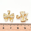 Brass Micro Pave Cubic Zirconia Charms KK-S049-17G-3