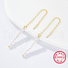 S925 Sterling Silver Tassel Ear Thread ZC4756-6
