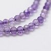 Natural Amethyst Bead Strands X-G-G663-17-2mm-3