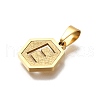 304 Stainless Steel Charms STAS-H227-01G-E-2