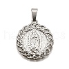 304 Stainless Steel Pendants STAS-B086-10D-P-1
