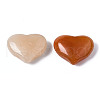 Mother's Day Gifts Natural Red Aventurine Heart Palm Stone G-S299-120-2