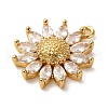 Brass Micro Pave Cubic Zirconia Pendants KK-I276-03G-02-2