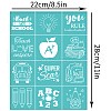 Self-Adhesive Silk Screen Printing Stencil DIY-WH0338-101-2