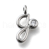 Brass Micro Pave Cubic Zirconia Pendants KK-B132-12P-G-1