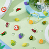 DICOSMETIC 16Pcs 8 Styles Food Grade Eco-Friendly Silicone Focal Beads SIL-DC0001-55-4