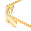 Brass Hair Band Findings MAK-K021-11G-2