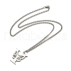 201 Stainless Steel Necklaces NJEW-Q336-01Y-P-2