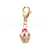 Glass Seed Beaded Pendant Decorations HJEW-MZ00188-01-2
