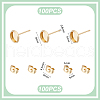 Unicraftale Flat Round 304 Stainless Steel Stud Earring Settings STAS-UN0060-74A-G-2