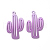 Spray Painted Alloy Charms PALLOY-P291-19M-02-2