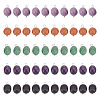 50Pcs 5 Styles Nuggets Natural Red Aventurine & Green Aventurine & Amethyst & Obsidian & Lapis Lazuli Charms PALLOY-HY00026-1