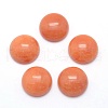 Natural Red Aventurine Cabochons G-P393-R48-4MM-1