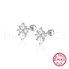 S925 Sterling Silver Rhombus Stud Earrings QJ5741-2-3
