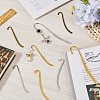 SUNNYCLUE 18Pcs 9 Style Tibetan Style Alloy Bookmarks Findings with Hole AJEW-SC0002-57-4
