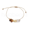Gemstone Braided Bead Bracelet BJEW-JB11013-06-1