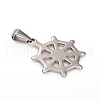 Tarnish Resistant 304 Stainless Steel Pendants STAS-I136-24P-2