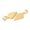 Ion Plating(IP) 304 Stainless Steel Split Pendants STAS-E195-03G-3