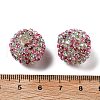 Sparkle Glass Rhinestone Round Beads OACR-S048-01D-3