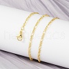 Brass Figaro Chains Necklace for Women NJEW-P265-28G-4