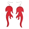 FIBLOOM 10 Pairs 10 Colors Acrylic Dangle Earring EJEW-FI0002-33-2
