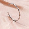 Non-Tarnish Vintage Bamboo Joint 304 Stainless Steel Cuff Bangles for Women VE9948-1-1