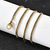 2MM 304 Stainless Steel Wheat Chain Necklaces for Men STAS-V011-03C-G-3