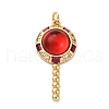 Brass Micro Pave Cubic Zirconia Pendants KK-U076-04G-04-1