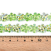 Transparency Electroplate Glass Beads Strands GLAA-T023-38A-07-4