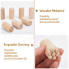 CHGCRAFT 12pcs 12 styles Round Wooden Traditional Chinese Moon Cake Molds AJEW-CA0004-24-3