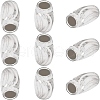 Beebeecraft 10Pcs Fancy Cut 925 Sterling Silver Rice Beads STER-BBC0001-98-1