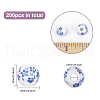 CHGCRAFT 200Pcs Handmade Porcelain Beads PORC-CA0001-14-2