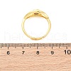 Brass Micro Pave Cubic Zirconia Rings for Women RJEW-U047-27G-5