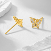 S925 Sterling Silver Clear Cubic Zirconia Stud Earrings GS0771-1-3