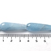 Dyed Natural Quartz Imitation Aquamarine Beads Strands G-P528-H05-01-5