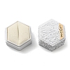 Embossed Hexagon Plastic Rings Storage Boxes CON-P020-C01-3