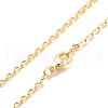 Brass Box Chains Necklace for Women NJEW-P265-37G-1