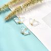 Electroplate Transparent Glass Pendants X1-PALLOY-JF00903-2