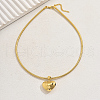 Stainless Steel Sweet Heart Pendant Necklaces for Women DK9746-3