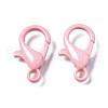 Spray Painted Eco-Friendly Alloy Lobster Claw Clasps PALLOY-T080-06E-11-NR-2