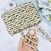15 Yards Flower Polyester Embroidery Lace Ribbon OCOR-WH0070-77B-3