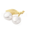 Brass & Plastic Cherry Pendants KK-I276-18G-3