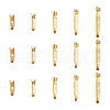 50Pcs 5 Styles Alloy Brooch Findings PALLOY-CJ0002-75-1
