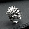 Tibetan Style Alloy Adjustable Cuff Rings for Men FS-WGCCCDE-04-1