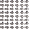SUNNYCLUE 100Pcs Tibetan Style Zinc Alloy Fish Beads TIBEB-SC0001-35-1